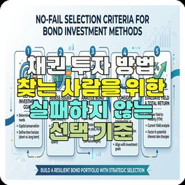 채권 투자 방법 찾는 사람을 위한 실패하지 않는 선택 기준