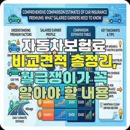 자동차보험료 비교견적 총정리, 월급쟁이가 꼭 알아야 할 내용