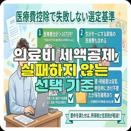 의료비 세액공제 실패하지 않는 선택 기준