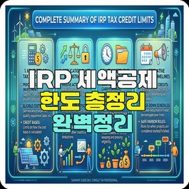 IRP 세액공제 한도 총정리 완벽정리